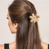 Flower-Shaped Hair Clips hair claw clip – alternate angle