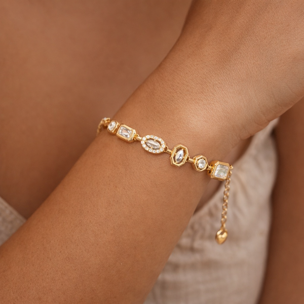Zircon white crystal bracelet