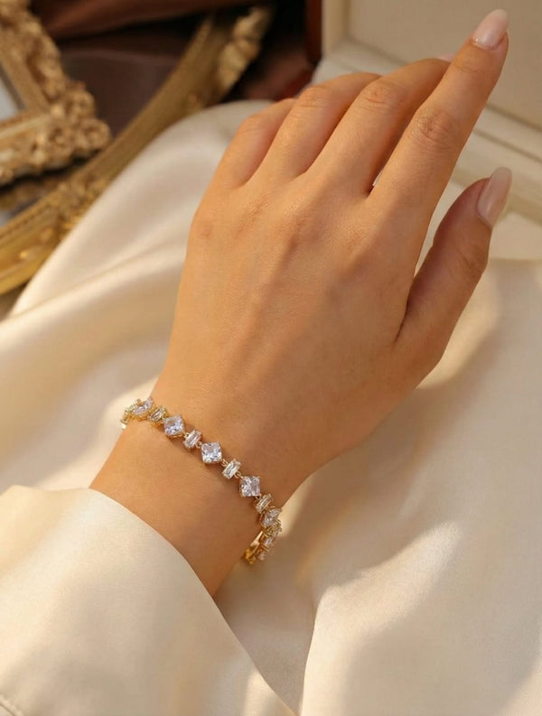Stone Shine Crystal Bracelet- DR