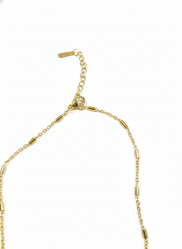 Minimal Stone Drop Necklace