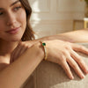 Emerald Crown Slimline Bracelet