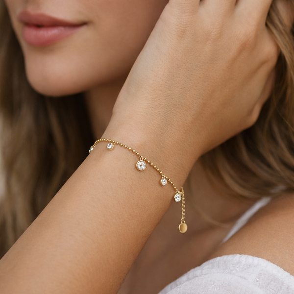 Dainty Crystal Chimes Bracelet