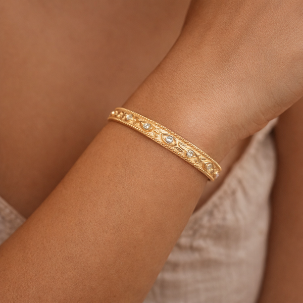 Gold embellished bracelet