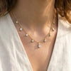 Zircon Minimalist Rectangular Chain Necklace