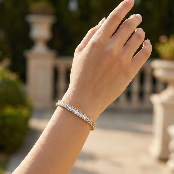 MEADOW BAGUETTE TENNIS BRACELET