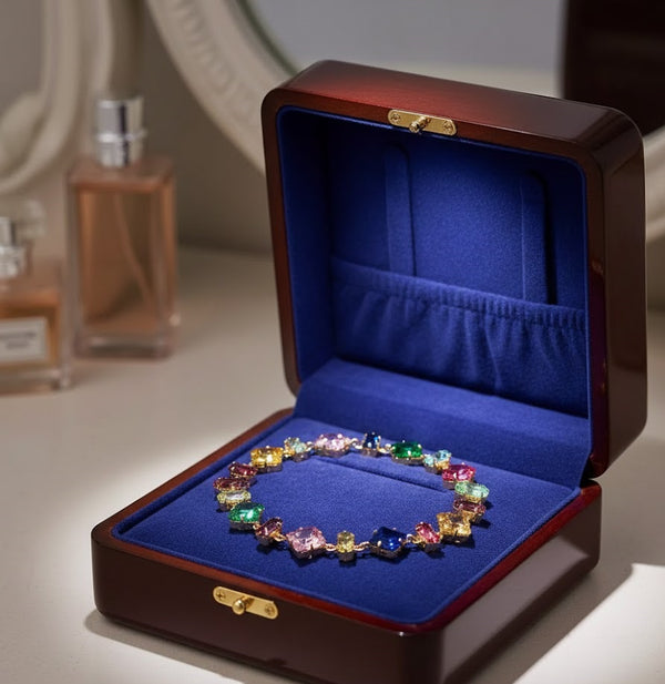 Rainbow Shine Crystal Bracelet- DR