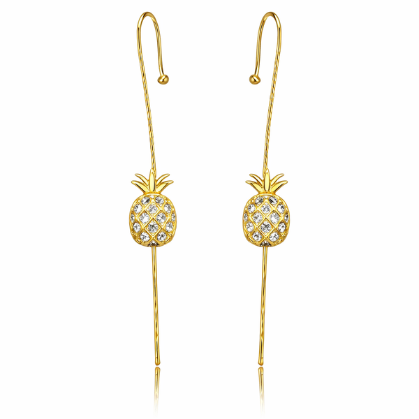 Pienapple Crystal Pin Earrings