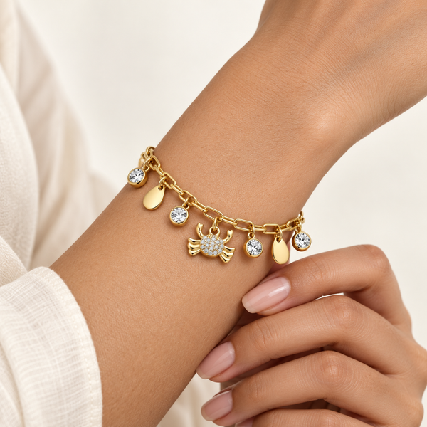 Pearl Crab Chimes Bracelet