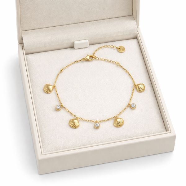 Shell Stone Dainty Bracelet