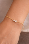 Crystal Bow Dainty Bracelet