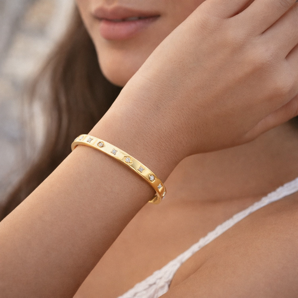 Multi Motifs Engraved Bracelet