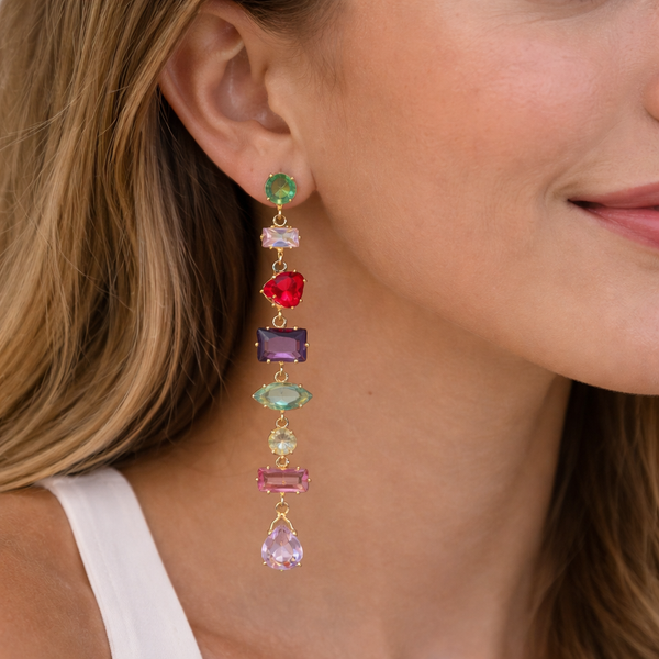 Multi Crystal Earrings