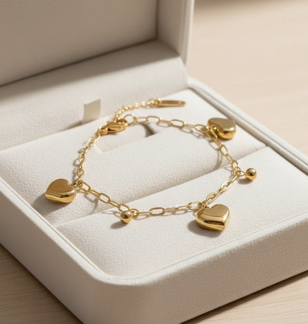 Heart Link Chain Bracelet