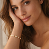 Minimal Bezel Stone Bracelet