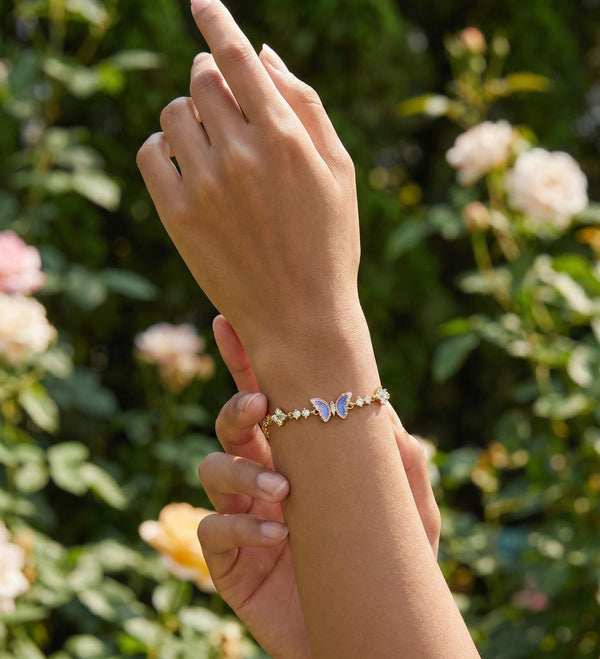 Blue Butterfly Bracelet