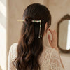 Emerald Bamboo Breeze Hair Stick hair clip – alternate angle