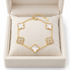 White Crystal Alt Clover Bracelet