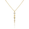 Dainty Flower Charm Pendant Necklace