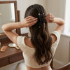 Leather Bow Miu Hair Claw hair claw clip – full product view on plain background