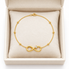 Teardrop Crystal Infinity Bracelet