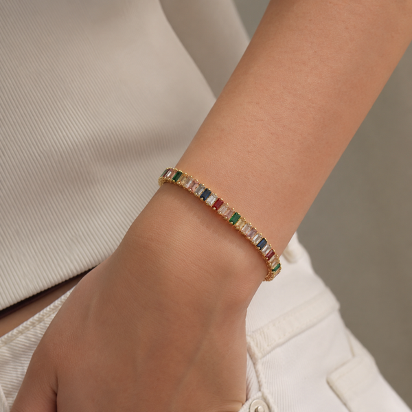 Luxe Crystal Baguette Bracelet