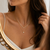 Crystal Pendent Studded Chain Necklace