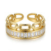 Baguette Link Ring