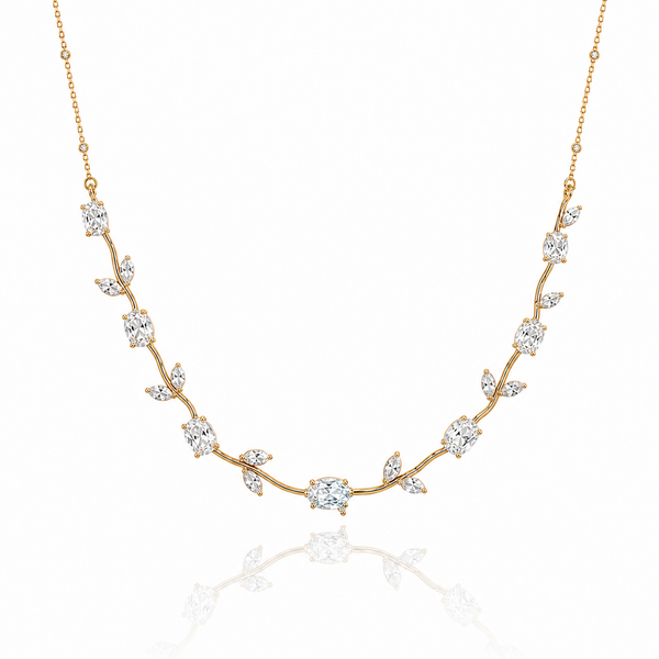 Moon Crystal Tulip Necklace