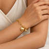 Heart Link Chain Bracelet
