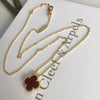 Wine Clover Necklace