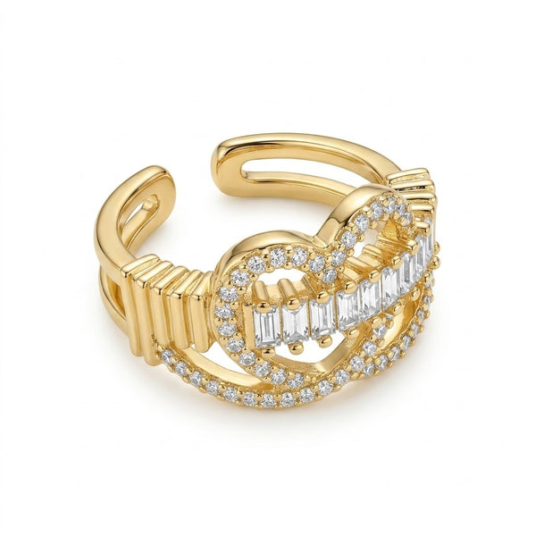 Heart Studded Ring