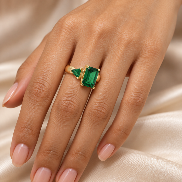 Emerald Duo Ring