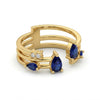 Sapphire accent Gem Ring