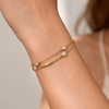 Double Crystal Stud Bracelet