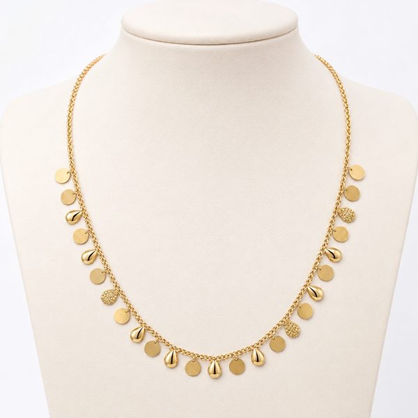 Arina Gold Tassel Necklace