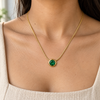 Emerald Minimal Necklace