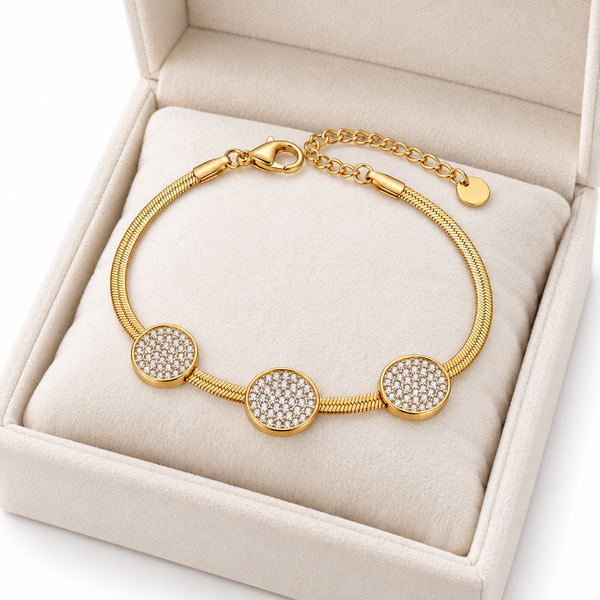 Studded Disc Bracelet