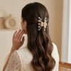 Wave Hair Claw Clips worn on model – styled for women