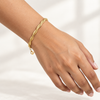 Twisted Wiper Chain Minimal Bracelet