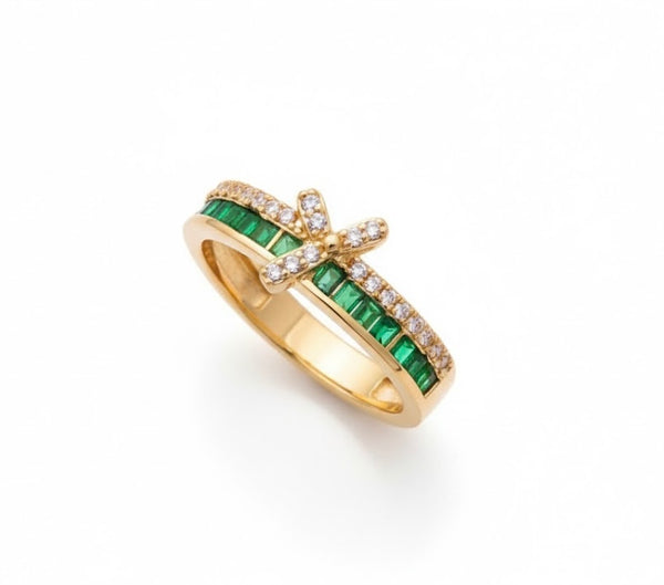 Crystal Shine Emerald Ring