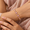 Blush Pink Crystal Bracelet- DR