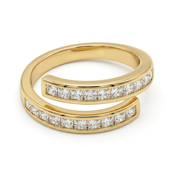Studded Spiral Ring