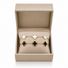 B&W Side Clover Bracelet