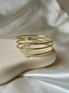 Spiral Diamond Stud Bracelet
