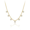 Solitaire Disc Ball Chain Necklace