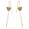 Butterfly Gem Pin Earrings