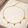 Gold Heart Over Necklace