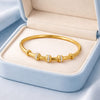 Solid Gold Studded Beads Bracelet