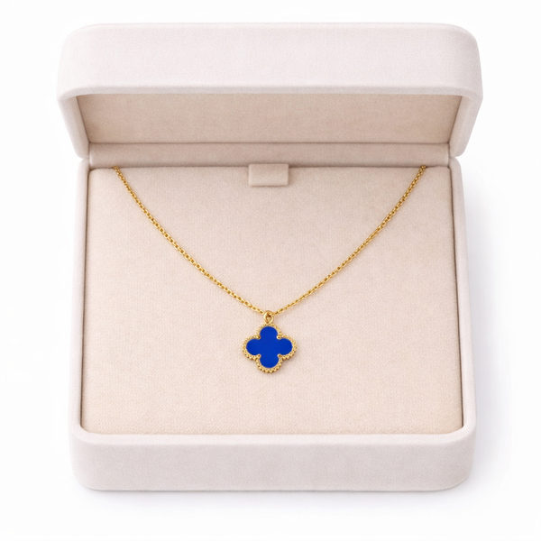 Blue cleef Neckalce