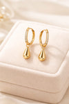 Solid Gold Drip Earrings